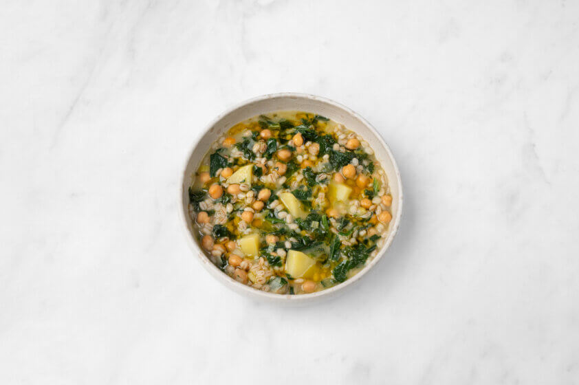 Gerstensuppe mit frischem Olivenöl