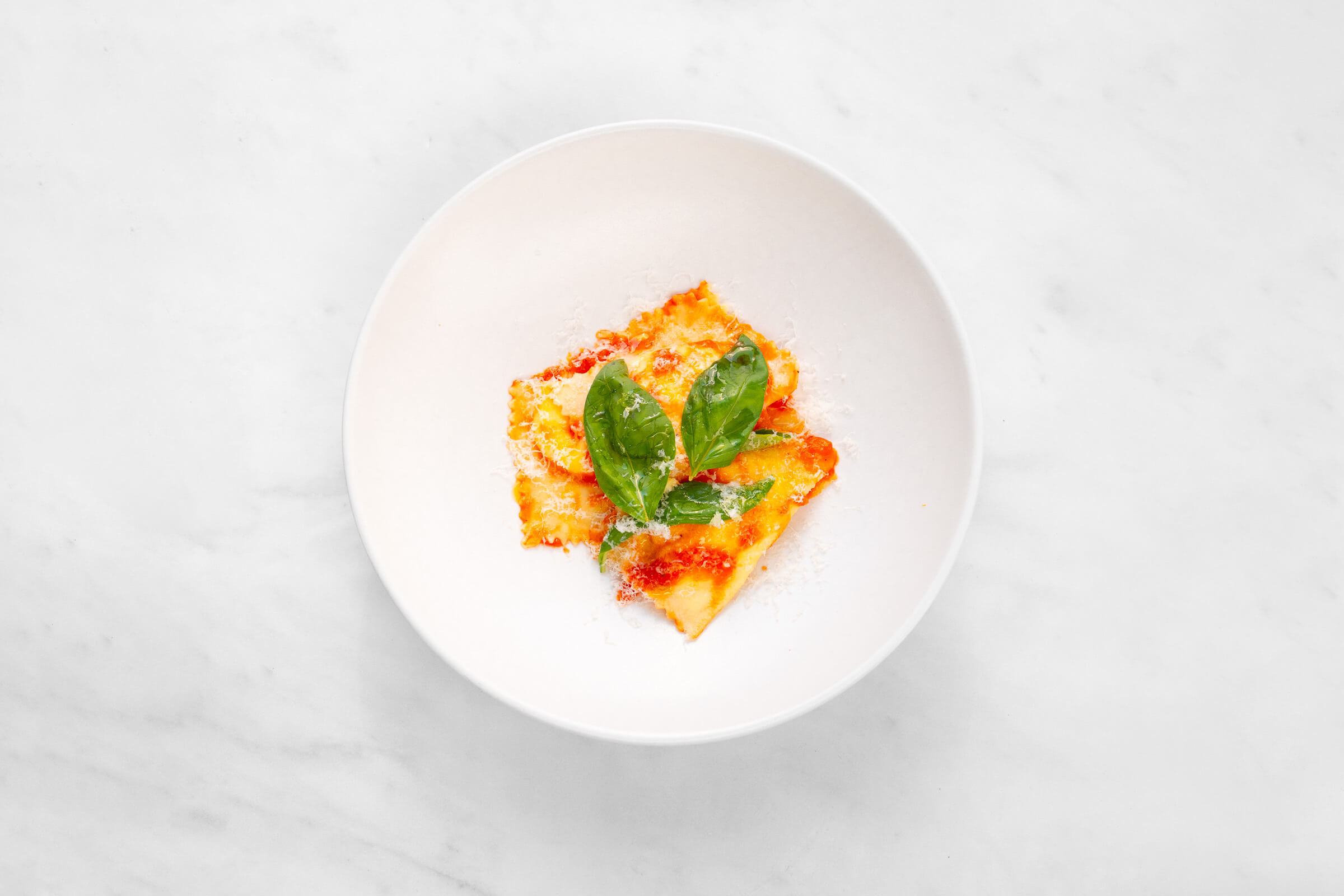 Ravioli mit Orange und Safran